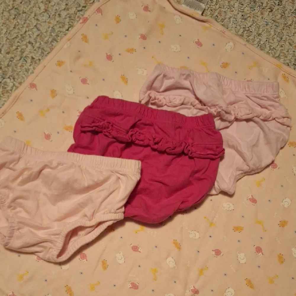 Pink and Red Kids Bloomers Set
